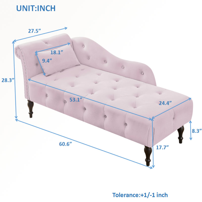 Velvet Chaise Lounge
