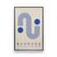 Blue Bauhaus Duo Set of 2 Wrapped Canvas, 36" x 24"-487654502-487654503-481813179
