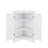 Triangular Corner Cabinet With Adjustable Shelves And Chic Doors-1413908231