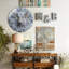 Horloge murale en verre blanc