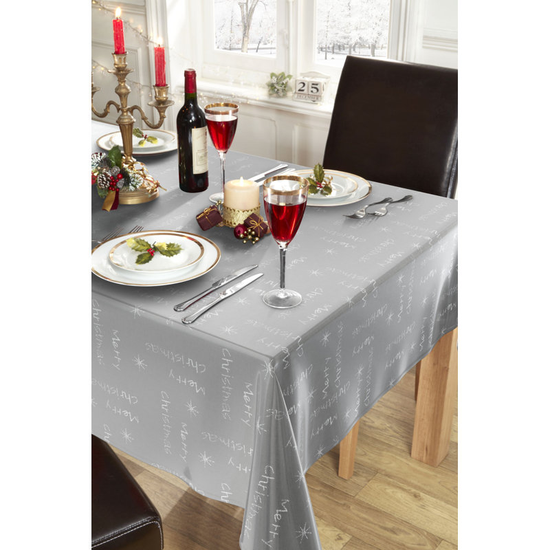Abernethy Merry Christmas Tablecloth, 127cm W x 178cm L