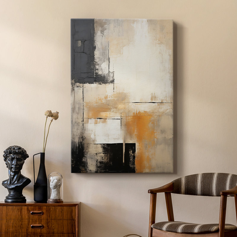 ABSTRACT Series CCGLIXI - Cavas de galerie sur mesure, H 27 po x l 18 po