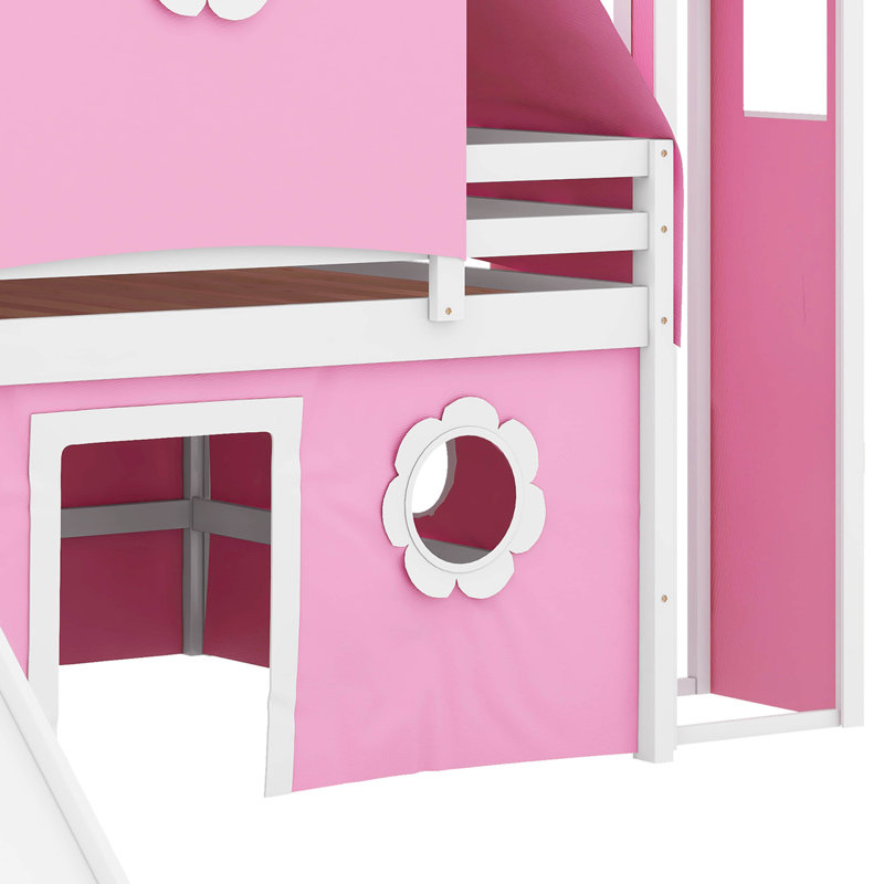 Lit pour enfant Bozman, Rose, Double