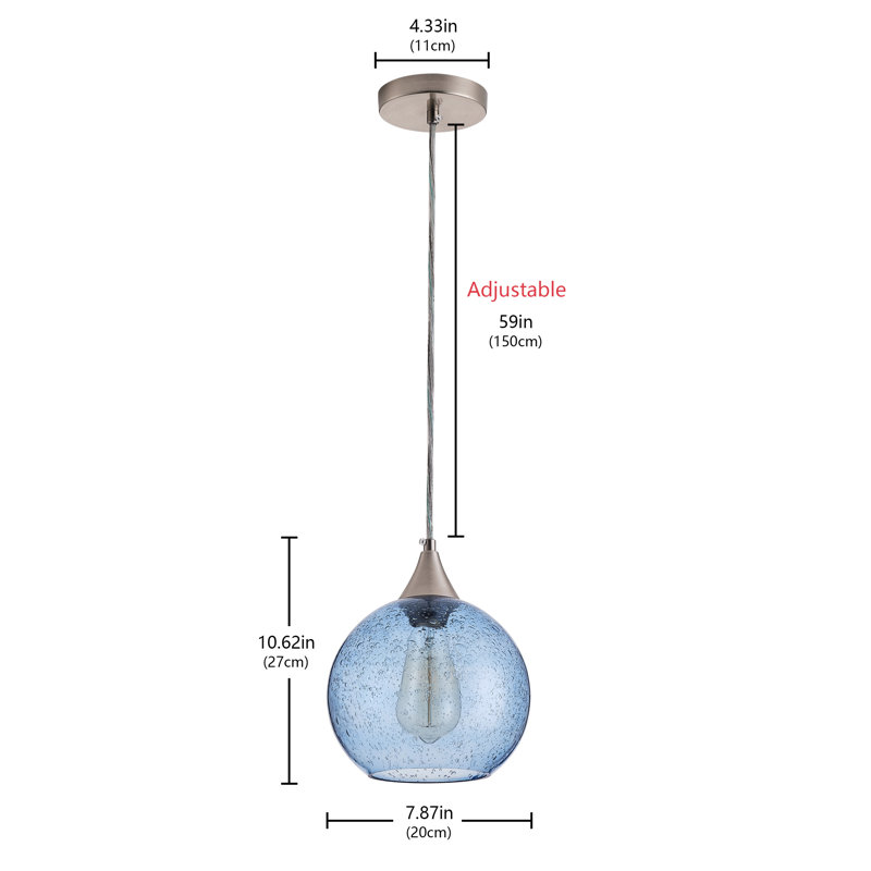 Custar 1 - Light Bule Pendant