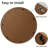 23.62" Round Boho Wall Mirror, Woven Rattan‑Textured Synthetic Wood Frame, Farmhouse Accent Mirror for Bathroom Vanity, Entryway & Living Room, Easy Wall‑Mount