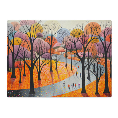 Central Park Minimalism  Glass Chopping Board