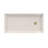DreamLine SlimLine 32 inch D x 60 inch W x 2 3/4 inch H Single Threshold Biscuit Alcove Shower Base with 2 inch Brushed Brass Right Round Drain-118322173-118322158