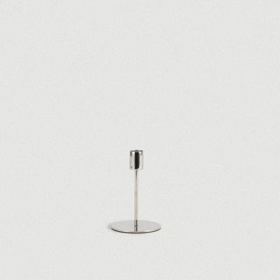 Silver Doric Candle Holder - Small