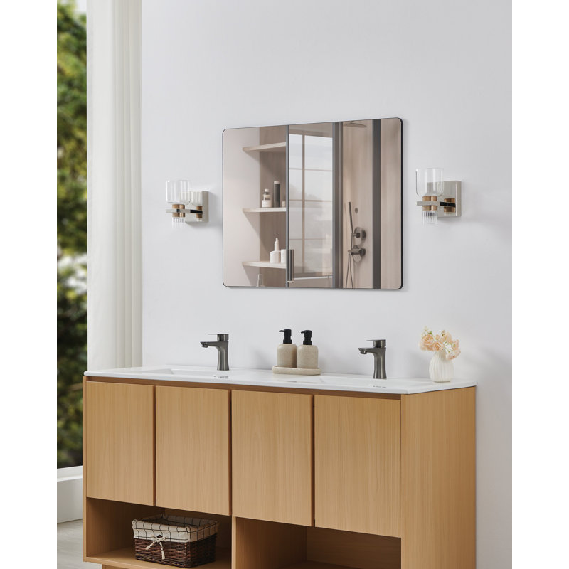 Éclairage pour salle de bain à 4 lumières DEL en nickel poli et champagne 5 lumières Halt