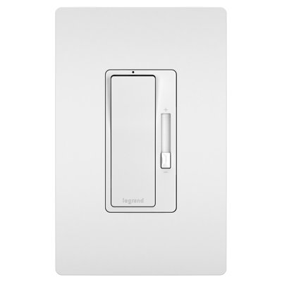 Radiant 8 Amp 2-Wire Fluorescent Single Pole/3-Way Slide Dimmer