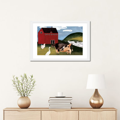 «Red Cottage I» par Melissa Wang - reproduction