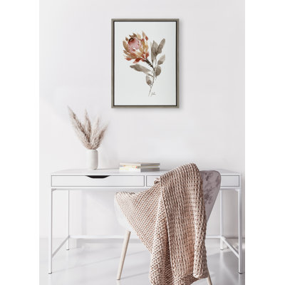 «Wild King Protea» par Sara Berrenson, reproduction d'art sur toile encadrée
