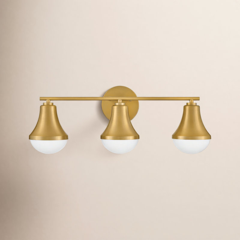Celica 3 - Light Dimmable Vanity Light, Lacquered Brass