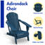 Felten Plastic Folding Adirondack Chair-1301260105