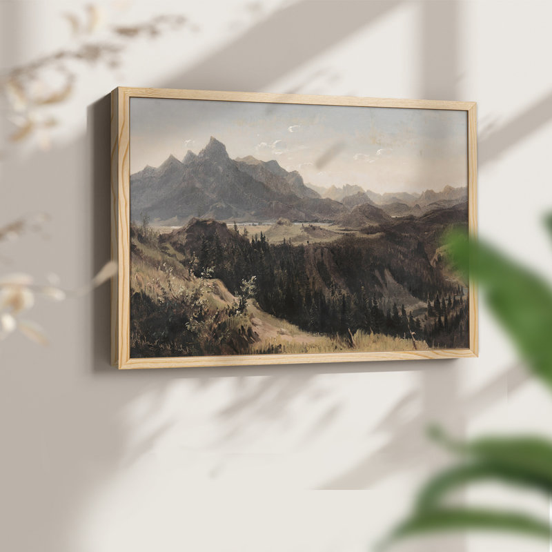Paysages rétro-CDXIV - reproduction encadrée, Naturel, H 11 po x l 14 po