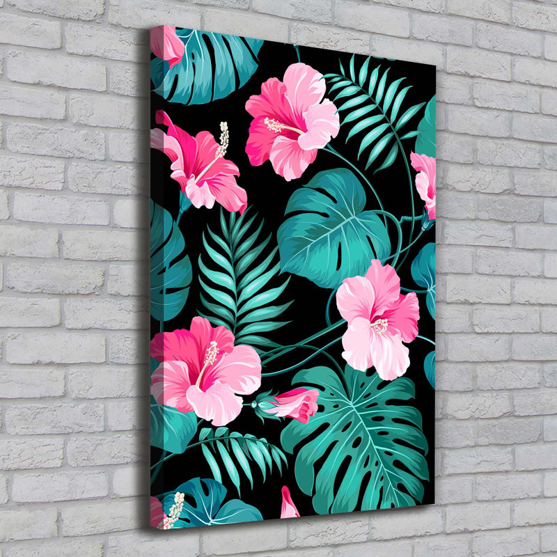 Hawaiian Flowers - Wrapped Canvas Print