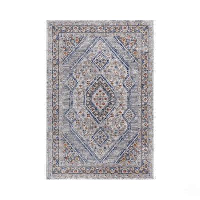 Bordered Non-Shedding Living Room Bedroom Dining Home Office Stylish And Stain Resistant Area Rug
