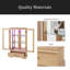 Vitrine lumineuse en verre avec tablettes réglables