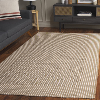 Erroll Pollux Hand Loomed Jute Ivory/Beige Area Rug