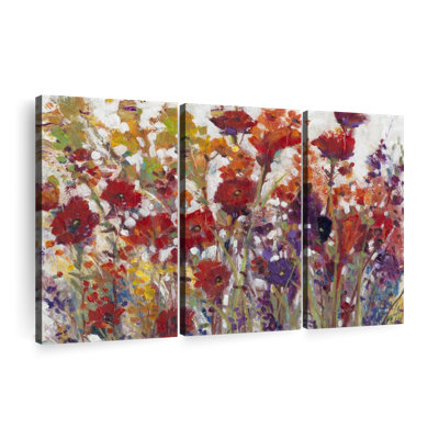 «Variété de fleurs I», 3 pièces