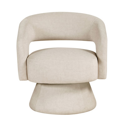 Stylish Taupe Velvet Swivel Accent Chair With Modern Luxury Aura, Solid Wood And Plywood Frame, 360 - Degree Rotation, Pocket Coil Foam Cushion, For Main Living Quarters Appearance,