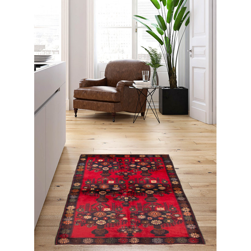 Rizbaft Red Rug 3'7" x 6'7"