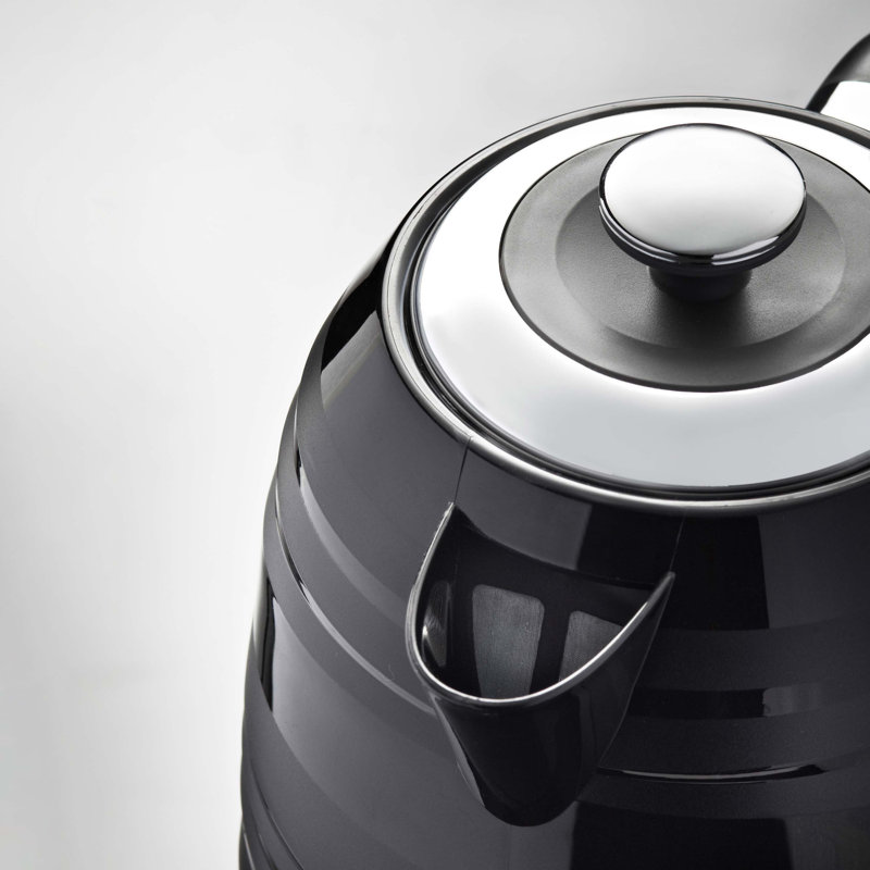 Quest 1.7L Aluminium Electric Kettle, Black