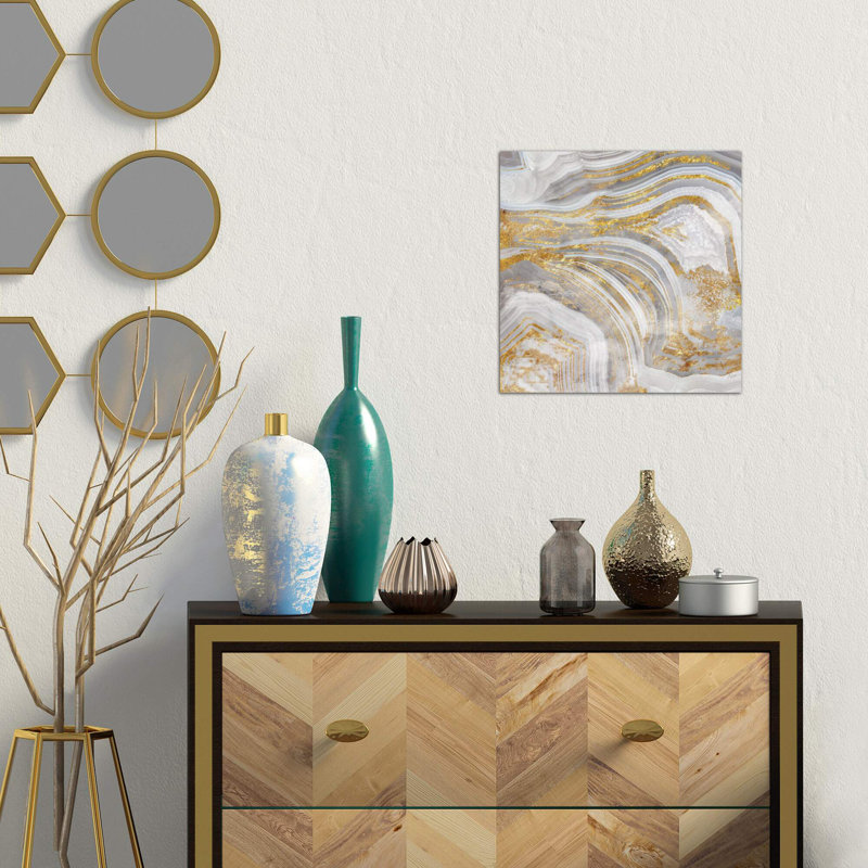 Agate Allure I by Nan - Wrapped Canvas Print, 45.72 cm H x 45.72 cm W x 1.91 cm D