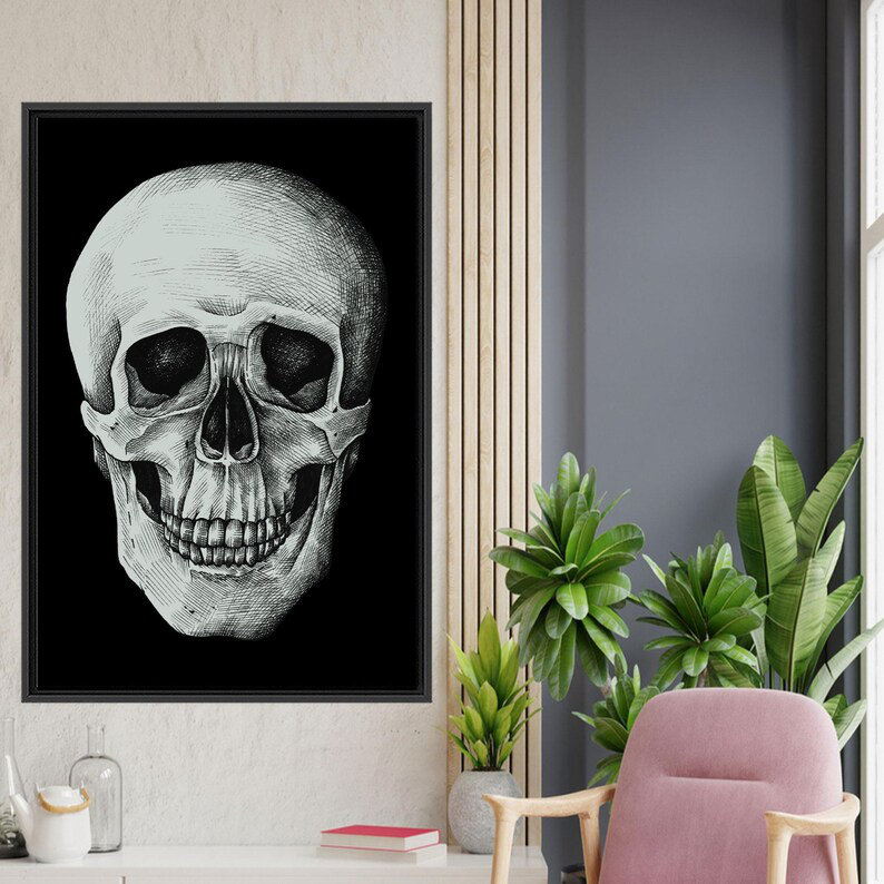 Print on Canvas, 20 cm H x 30 cm W, Black Floater Framed
