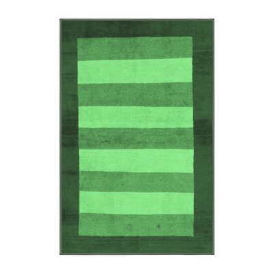 Washable Striped Indoor Rug