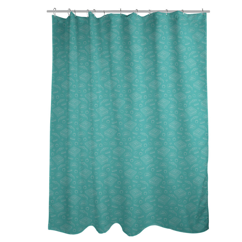 Rideau simple sower à pizza katelyn elizabeth classic, Bleu sarcelle