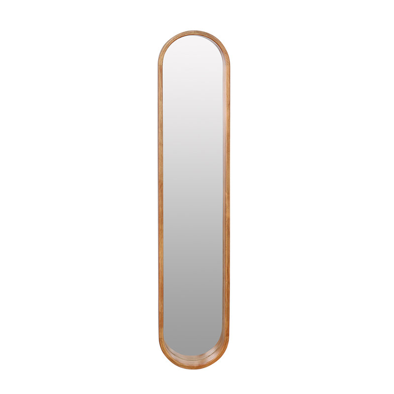 Miroir décoratif en caoutchouc avec cadre ovale allongé