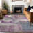 Machine Washable Indoor/Outdoor Christain ACN1357 Lavender Rug-109532865