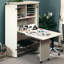 Gartner 89.2cm x 39.5cm Foldable Split Top Table with Sewing Machine Platform and Wheels