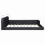 Lit plateforme tapissier avec 2 lampes de lecture-389517075