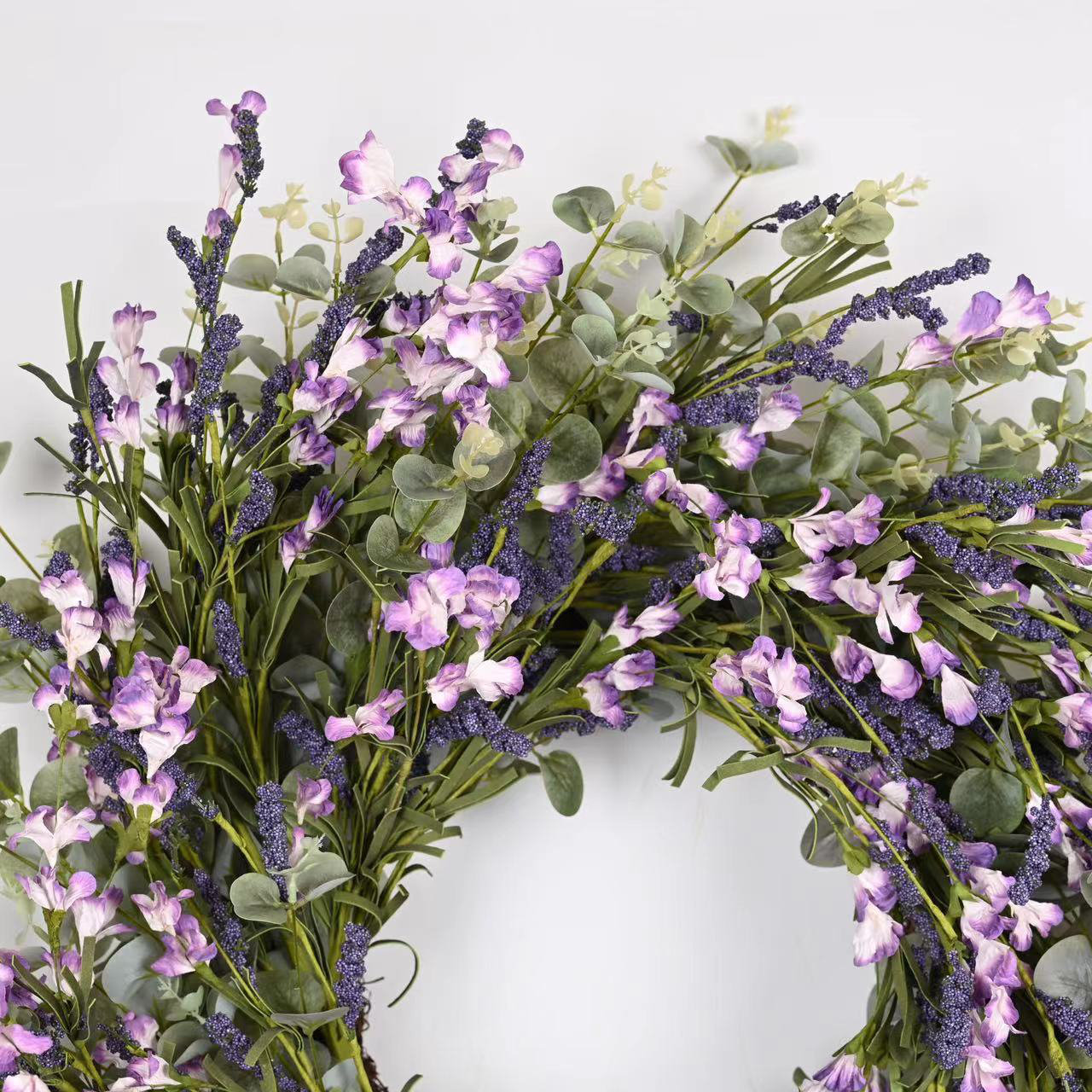 26" Handcrafted Foliage Berry Everyday Wreath, Purple