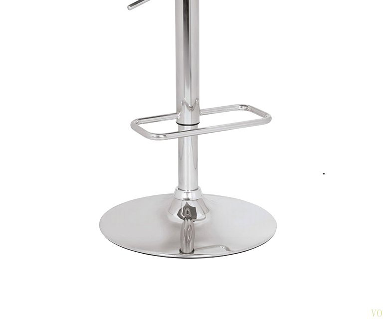 Tabouret de bar à hauteur réglable, siège pivotant, finition en acrylique, mobilier de cuisine moderne, conception élégante