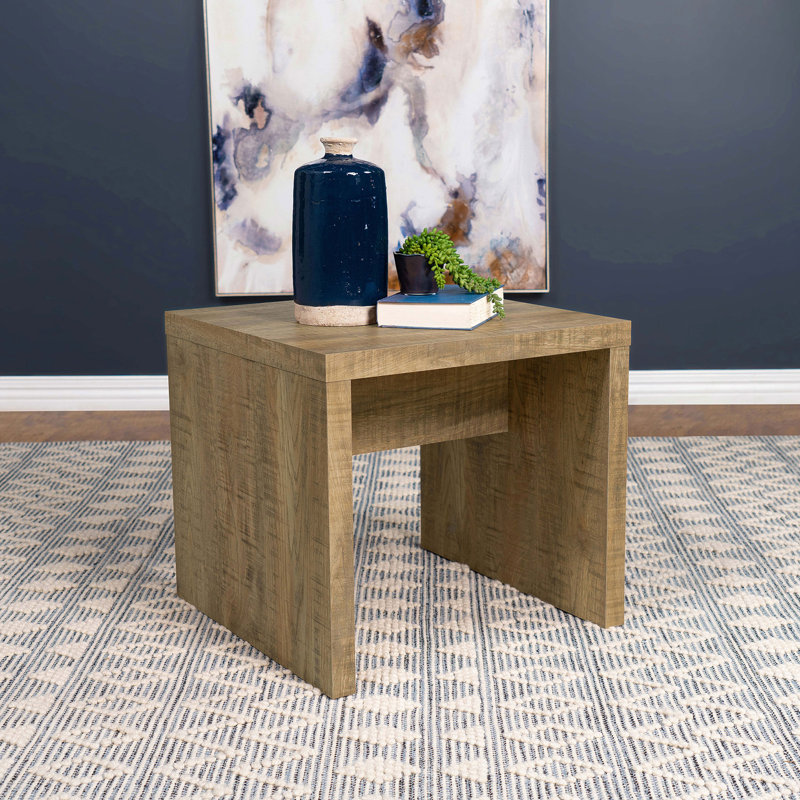 Brianna Mango Square Engineered Wood End Table