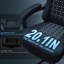 Ensemble de 2 chaises de jeu de course réglables, inclinables et ergonomiques en similicuir-1078751148
