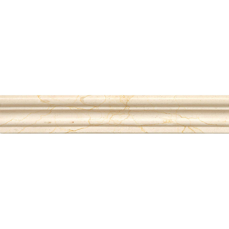 Carreau de marbre rond 12 po x 2 po, Crema Marfil Select