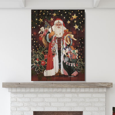 « happy père noël magic of christmas », peinture