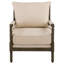 Fauteuil d'appoint rembourré beige et naturel Herndon-327846183-271158091
