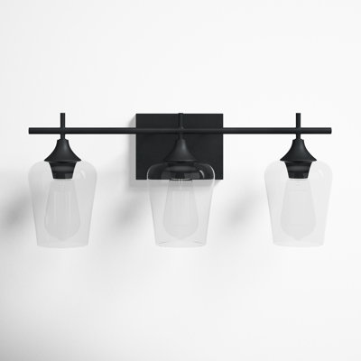 Breena 3 Light Transparent Dimmable Vanity Light