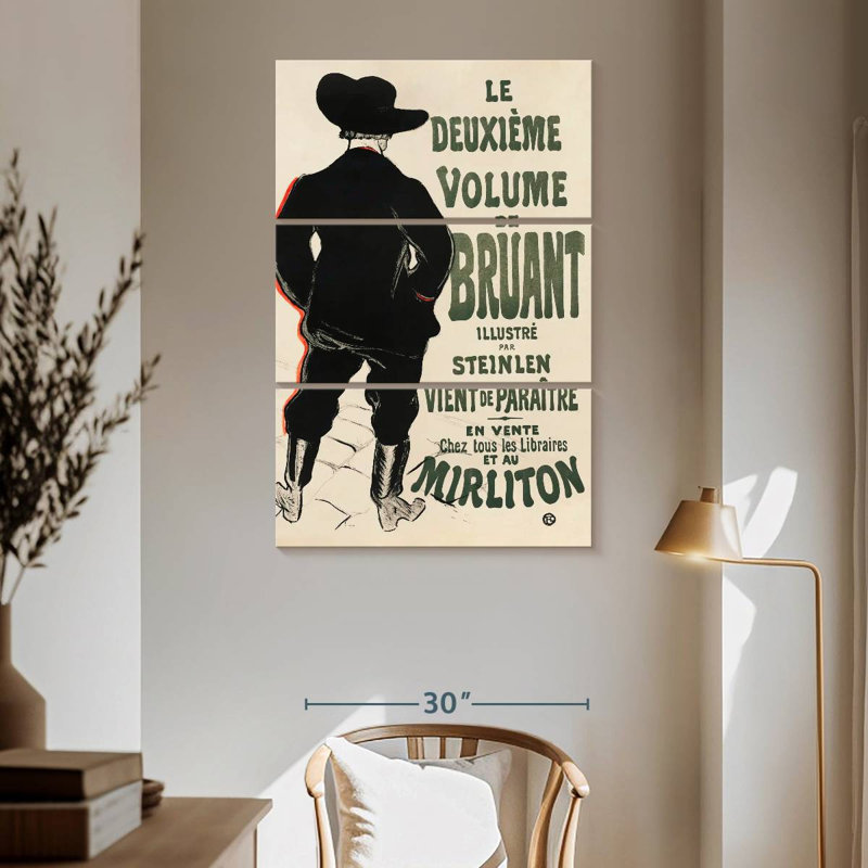 Leisha The Second Volume By Bruant 1893, 65" H x 42" W