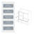 Bathtub Bypass shower door, sliding door, with 1/4" tempered glass and 56"-60"x58"-112318682