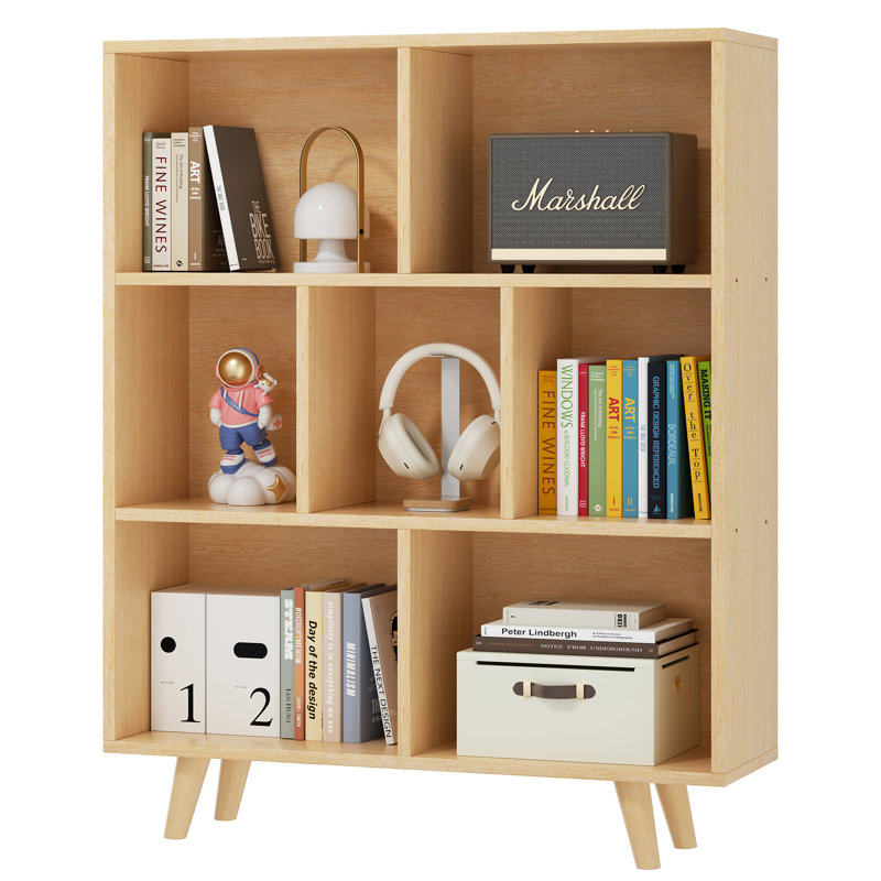 Kardos Storage Bookcase, Yellow