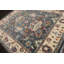 Tapis oriental en laine noué à la main de style oriental ardoise / ivoire