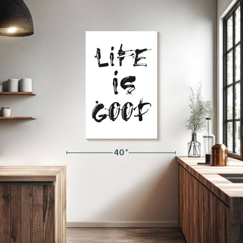 Tergel Life Is Good, 39" H x 26" W