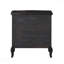 Table de chevet 3 tiroirs noir antique