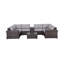 Saffi Fully Assembled 10 Piece Rattan Sectional Seating Group with Cushions-1283174207-1286754630